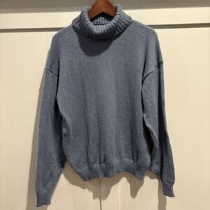 Alpaca Warehouse Sweater Women Sz Large Turtleneck Pullover Knit Luxe Yarn Peru